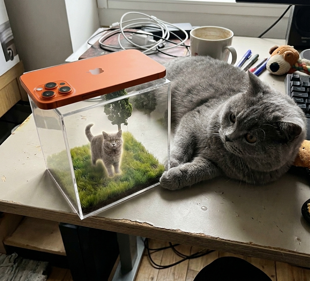 Pet Memorial 3D Hologram Projector Box