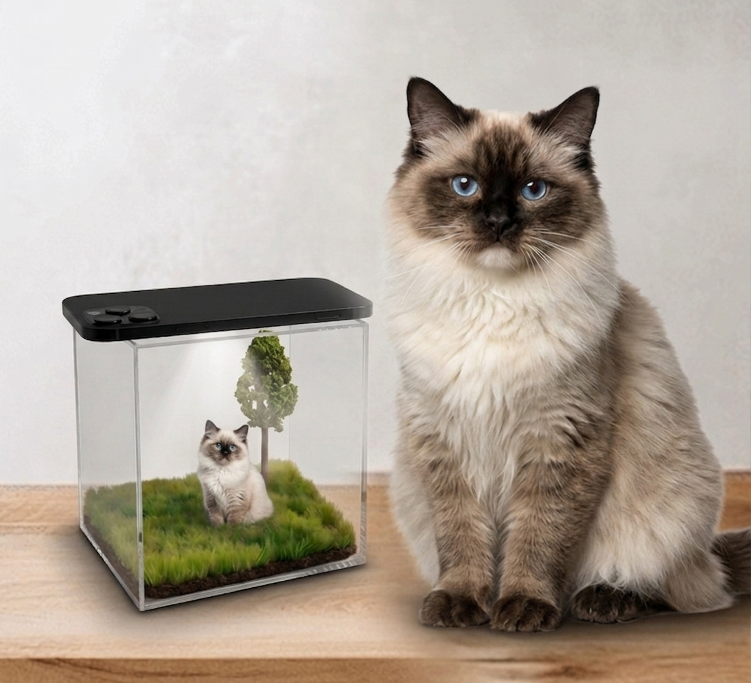 Pet Memorial 3D Hologram Projector Box
