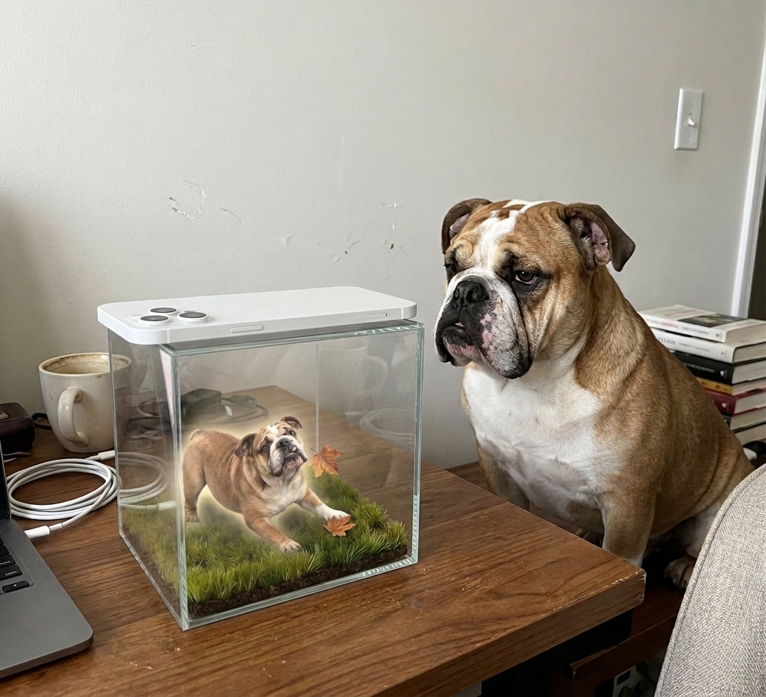 Pet Memorial 3D Hologram Projector Box